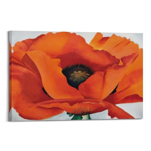 Impression d'art mural coquelicots rouges peinture murale suspendre deco 50x75