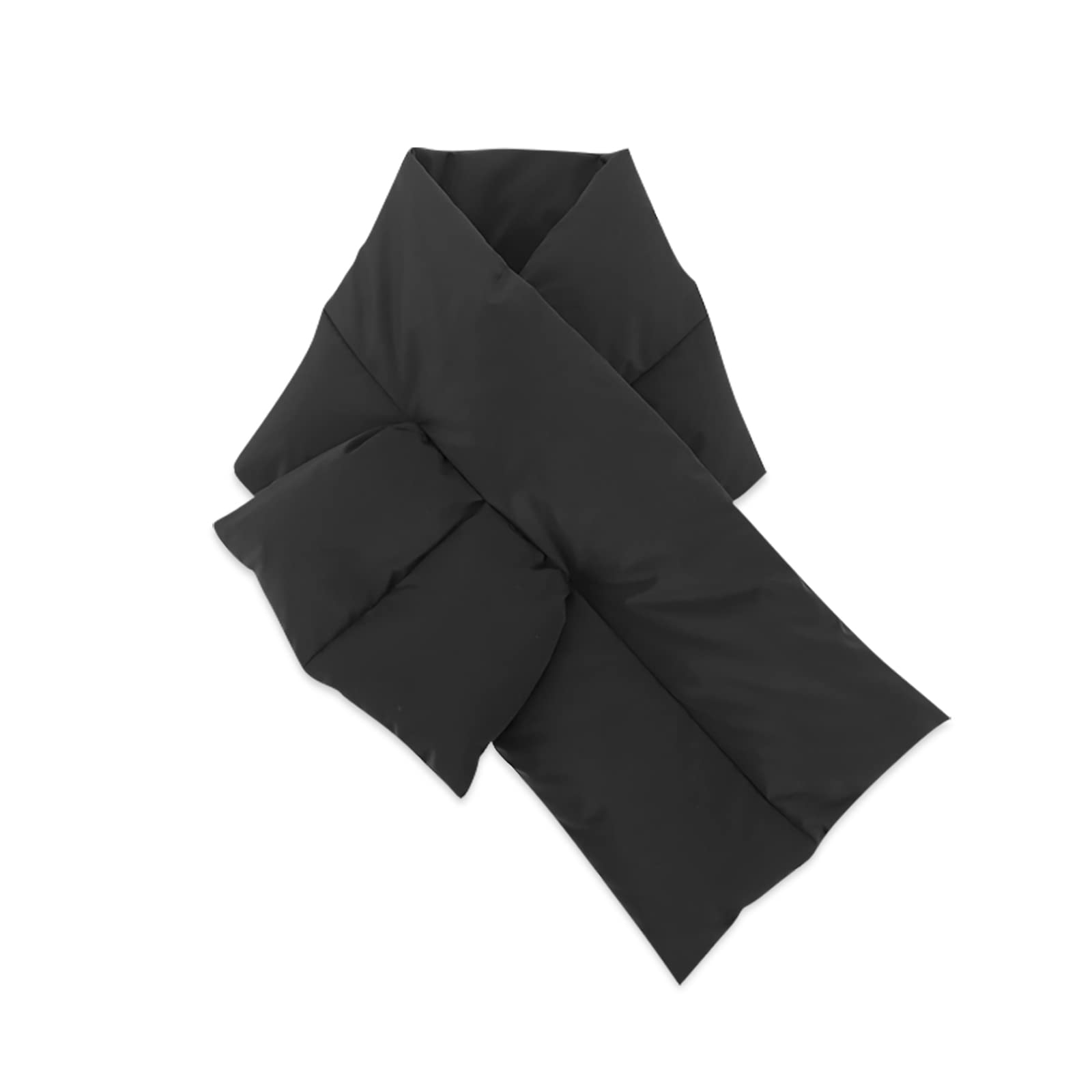 Lumisyne Unisex Black Winter Down Scarf Women Men Plain Down White Duck Down Filling Foldable Waterproof Ultralight Scarves Neck Warmer Soft Warm Scarf For Cycling Hiking Ski
