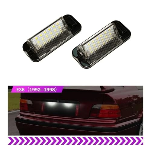 Luz de matrícula para BMW E36 que soluciona fallos de luz fundida en el cuadro 5