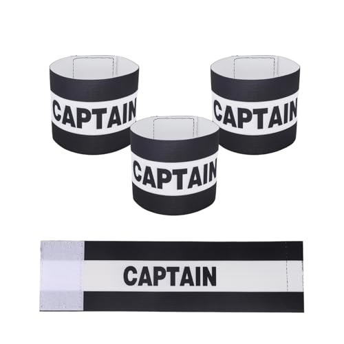 BOXOB 3pcs Captain Armbands Soccer, Adjustable Leader Football Arm Bands Breathable Soccer Captain...