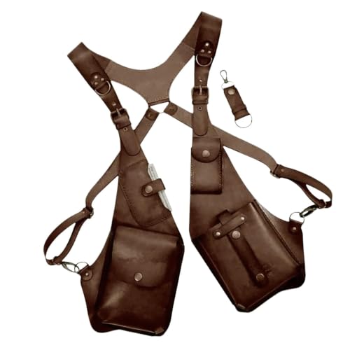 Cartera medieval de doble hombro ideal para cosplay de Halloween y festivales