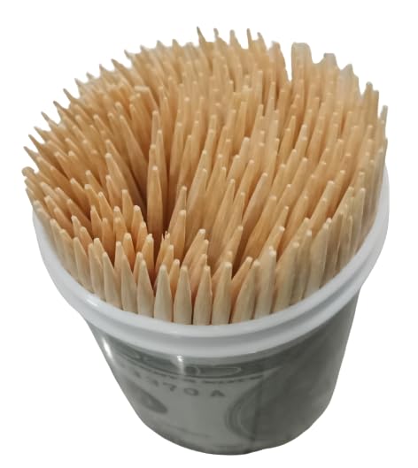 Genric (Pack of 600 Pcs) Wooden Tooth Pick Stick Both Side/Tooth Pick Sticks/Craft Sticks Tooth Picks/Fruit Sticks/Fruit Picks/Cocktail Picks Appetizers-picture-25