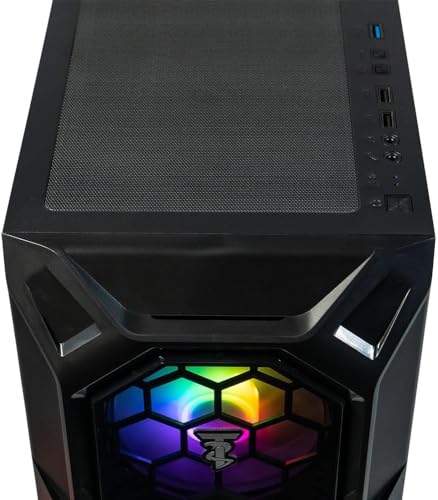 Image of ViprTech Rebel 3.0 Gaming PC - AMD Ryzen 7 (4.4Ghz Turbo), RTX 3060 12GB, 32GB DDR4 3200, 1TB NVMe SSD, Bluetooth, VR-Ready, Streaming, RGB, Win 11 Pro, Desktop Computer Tower Prebuilt, Onyx Black