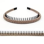4pcs Hairbands for Women, Non-Slip Zig Zag Headbands, Adjustable Teeth Comb Hair Hoop, Daily Use, Yoga, Spa, Parties, Resin Cotton Blend - Image 3