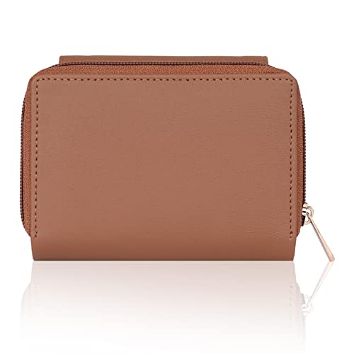Image of Premium Vegan Leather Women's Wallet | Stylish Durable Clutch Wallet and Lightweight Clutch with Zip Coin Pocket and Card Slot