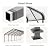 LAUSAINT HOME 20x30 FT Metal Carport Enhanced Base Heavy Duty Garage Carports, Outdoor Garage Car Port, Oversized Carport Canopy with Steel Roof and Frame, for Pickup, Boat and Tractor (20'x30')