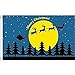 Produktbild AZ FLAG - Flagge Fröhliche Weihnachten Mit Mond - 150x90 cm - Weihnachtsfest Fahne 100% Polyester mit Messing-Ösen - 110g