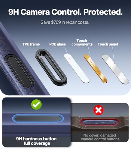 Image of TORRAS Ostand for iPhone 17 Pro Case Magnetic, Fit for MagSafe, 4X Military Drop Protection, Camera Control, Slim Phone Case for iPhone 17 Pro with Kickstand, Translucent Matte Cover 6.3 inch, Deep Blue | Fit for MagSafe, Camera Control, Slim Phone Case for iPhone 17 Pro with Kickstand, Translucent Matte Cover 6.3 inch Deep Blue