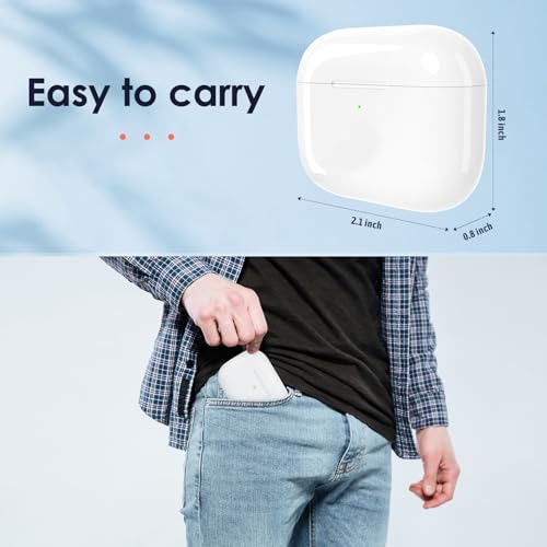 Image of Wireless Charging Case Replacement Compatible with AirPod 3rd Generation (Not Pro 3)