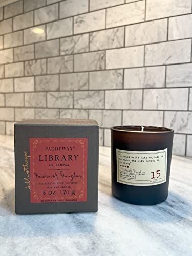 Library 6 Oz. Candle - Frederick Douglass Leather And Smoke #TOP5