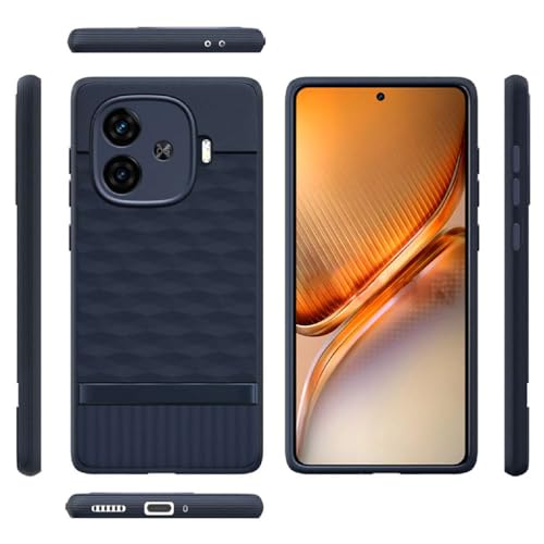 Image of Shockproof Case for iQOO Neo 10R 5G | Full Camera Protection | TPU Flexible Back Cover for iQOO Neo 10R 5G (Steel Blue)