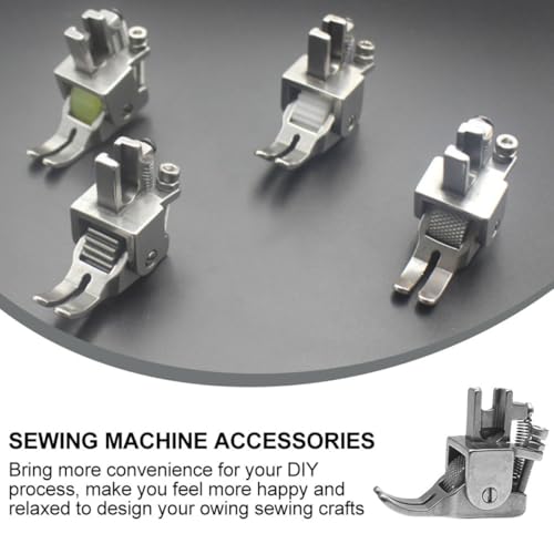 Pie prensatela rodillo ajustable para máquina de coser miniatura 7