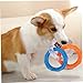 Hundering-Spielzeug für Training und Zahnreinigung, Kauspielzeug für Hunderinge aus Gummi mit 3 farbigen Ringen, interaktives, unzerstörbares Hundespielzeug für kleine, mittelgroße und große Hund