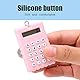 ASHATA Taschenrechner, 8-stelliger Taschenrechner LCD-Anzeige Tragbare Taschenrechner,Batteriebetrieben Rechner Pocket Taschenrechner mit Schlüsselanhänger für Kinder