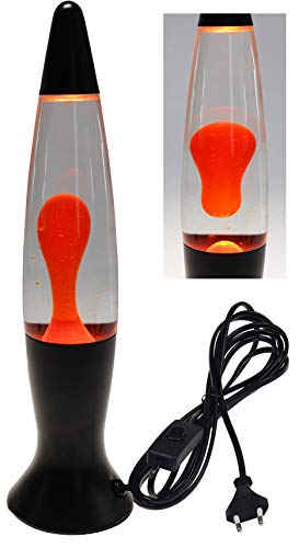 ChiliTec Lavalampe 40cm - Retro Dekoleuchte Mit Schalter 230V