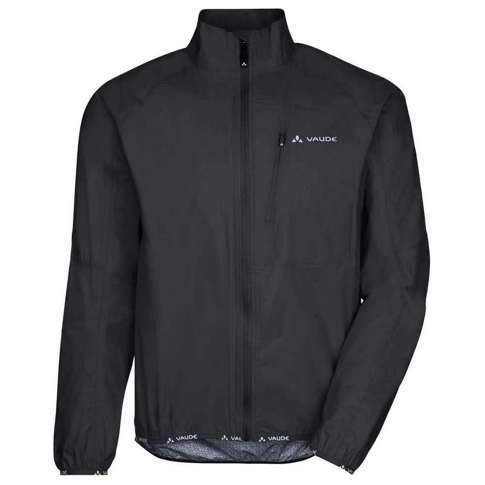 VAUDE Herren Drop Jacket III, wasserdicht, leicht – Black Uni – Gr. S | Regenjacke Herren wasserdicht – atmungsaktiv – Fahrradjacke winddicht – 185 g leicht – ideal für Gravel, Rennrad und MTB