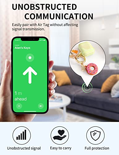 Watbro-Airtag-Keychain-Donut-Case-for-AirTag-TrackerCute-Protective-AirTag-Holder-with-Anti-Lost-KeychainAnti-Drop-Scratch