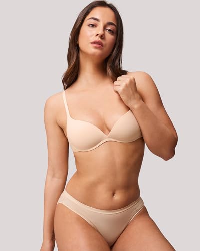 Wireless Lift Up Bras for Women Small Breasted T-Shirt Wirefree Padded Bras 32AA-38A2