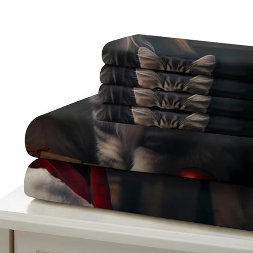 Parure de lit Chien de Noël 140x200 microfibre confortable - 7