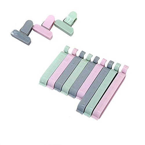 Snack Sealing Clip Plastic Bag Holder (Pack of 12, Mixed Color)