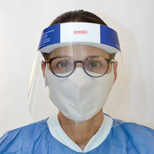 Crosstex GCSS Face Shield with Elastic Headband, Clear (Pack of 24)