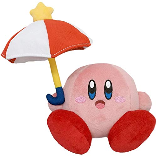 Kirby Adventure All Star - Umbrella/Parasol Kirby Plush