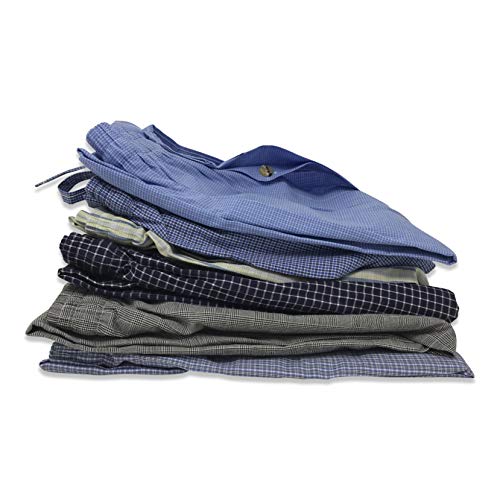 Men's 3 Pack Super Soft Woven Pajama & Sleep Long Lounge Pants- Assorted Various Plaids (Small, 3 Pack- Blue Tones Plaids) #TOP1