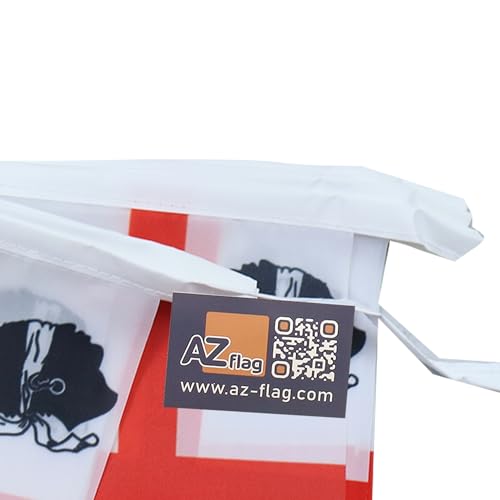Image of AZ FLAG Sardinia nationalist 6 meters BUNTING Flag 20 flags 9'' x 6'' - Sardinian independentist STRING flags 15 x 21 cm