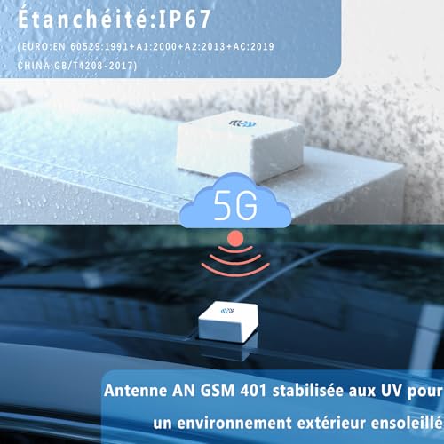 Antenne 4G LTE 5G NR extérieure omnidirectionnelle étanche pour routeur SMA - 3