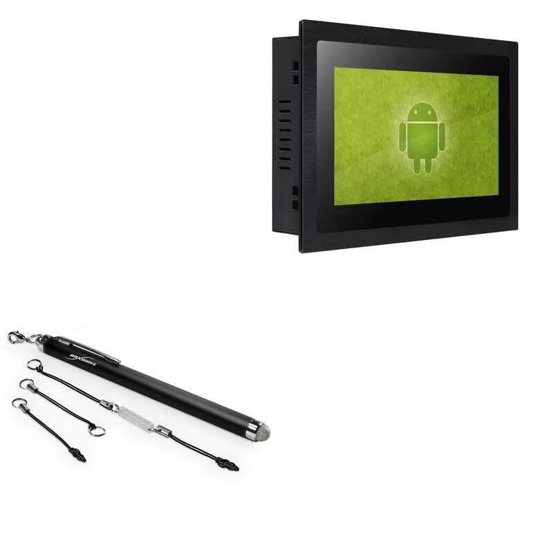 BoxWave Stylus Pen Compatible with Geekland GK-TW7A-3268-FWM (7 in) - EverTouch Capacitive Stylus, Fiber Tip Capacitive Stylus Pen - Jet Black