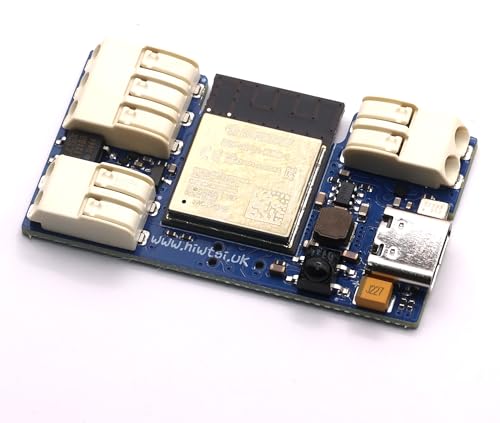 AJK Controlador de tira LED (WS2812/SK6812), con WAGO de 3 pines y micrófono ICS43434. Compatible con asistente doméstico, precargado con led.revk.UK Código