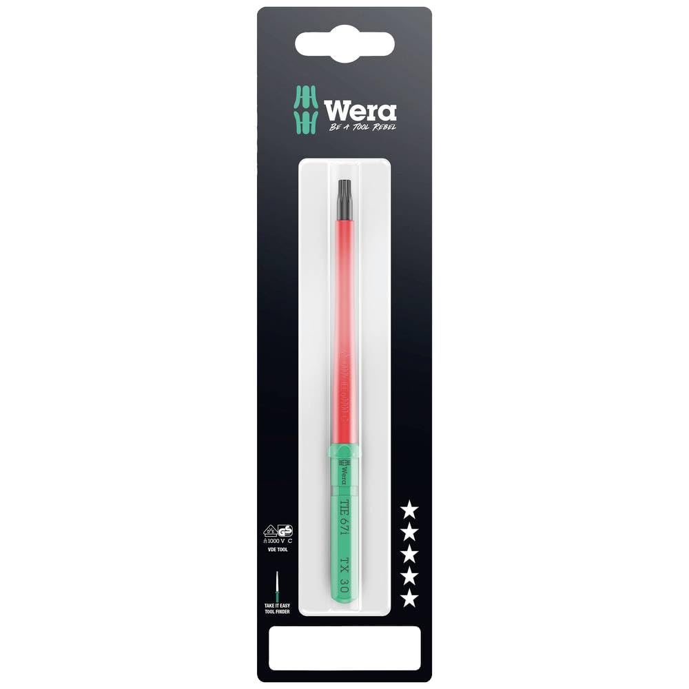 Wera Black Kraftform Kompakt 67 I Vde Insulated Torx Screwdriver Blade