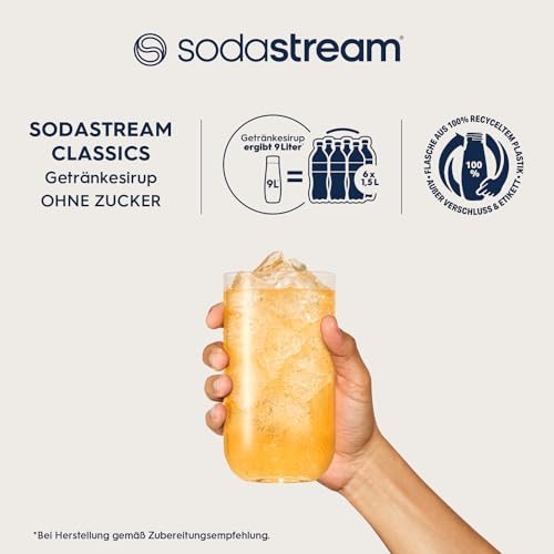 SodaStream Sirup Orange ohne Zucker, 1x Flasche ergibt 9 Liter Fertiggetränk, Sekundenschnell zubereitet und immer frisch, 440 ml 2