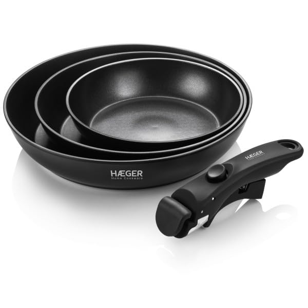 HAEGER Juego 4 Piezas (sarten+mango)