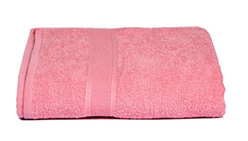 Image of Space Fly Cotton Towels for Bath | 600 GSM Bath Towel | Luxury Towel Set of 1 (Peach)