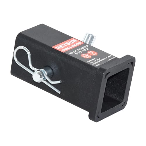 Image of Trailer Hitch Adapter - 2.5 to 2 Inch, with Hitch Pin and Clip