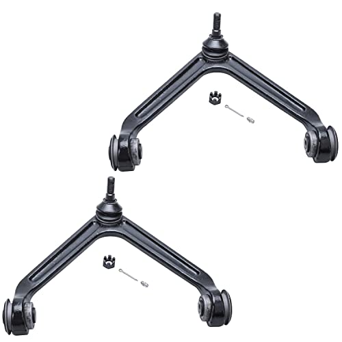 Image of Detroit Axle - 12pc Front End Suspension Kit for 07-09 Chrysler Aspen, 04-09 Dodge Durango, Upper Control Arms Tie Rods Sway Bars Lower Ball Joints 2007 2008 2009 Replacement