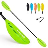 90.6 pulgadas. Se adapta a la mayoría: tanto la longitud del kayak como la altura del remo se analizan para ajustar la longitud de este remo a 90.5 pulgadas, por lo que puede adaptarse a la mayoría de las personas de más de 5 pies 5 pulgadas con el ancho común de kayak de 24 a 28 pulgadas.