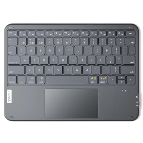 Inateck Bluetooth Keyboard with Touchpad, Ultra Slim and Portable Wireless QWERTY Keyboard,...