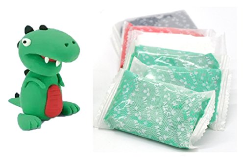 Little Treasures Molding Dino Play Dough Kit - Create Your Cute Dinosaur Arts and Craft Toy Project Clay Modeling and Sculpting DIY Play-Set