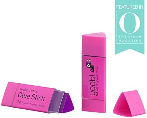 Yoobi Make It Stick Glue Sticks Pink (2 Count)