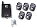 Produktbild SCHARTEC® Universal Funkempfänger 230v mit Fernbedienung 5 STK - Funk Empfänger Garagentor mit 433 MHz als 5er Set mit Handsender