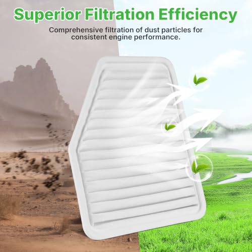 Image of 2PCS Engine Air Filter Fit for 2007-2011 Camry V6, 2006-2012 RAV4 Gas only