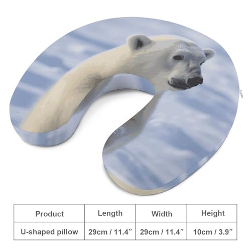 Almohada viscoelástica U en forma de viaje 30 cm miniatura 2