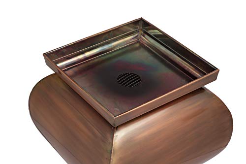 H Potter Tall Planter With Tray Large Outdoor Planters Decorative Copper Flower Pots Indoor Garden Urn Plants Herbs Porch Patio Hallway Entryway Home #TOP5