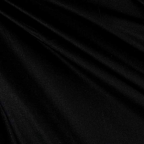 Rayon Linen Blend Black, Fabric by the Yard