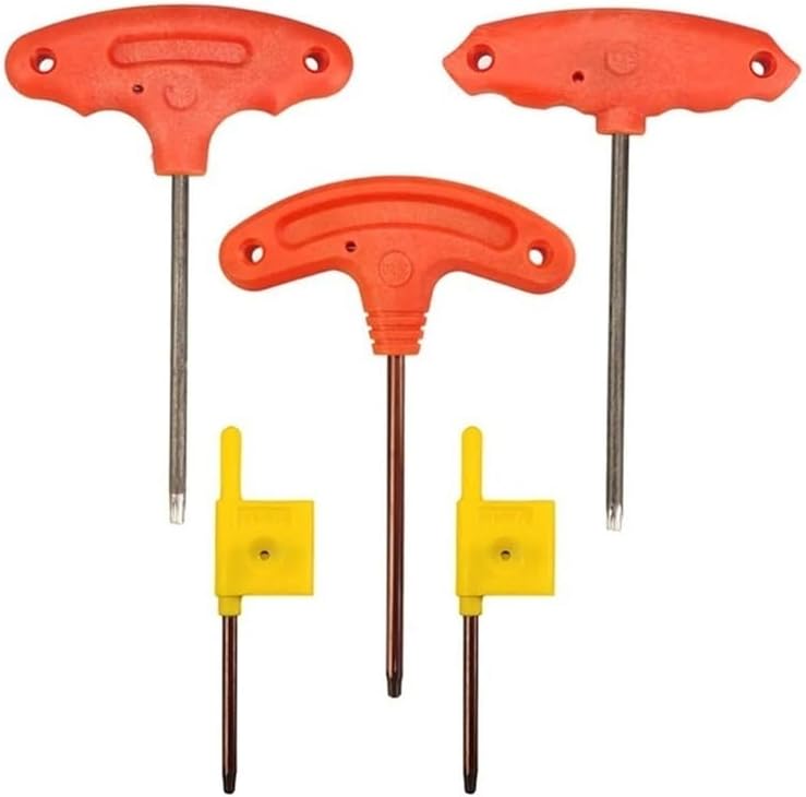 1/5pc T6 T8 T15 T Shape Screwdriver - Small Repair Wrench for Small Appliances & Electronic Devices Maintenance - Precision Hand Tool(B)