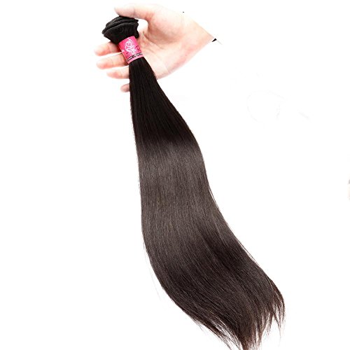 Greatremy Grade 6A Straight Brazilian Human Hair Extension 3 Bundles 100% 6a Unprocessed Virgin Hair 8" Natural Color