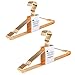 Produktbild Amber Home 20 Stück 43cm Roségold Eisen Kleiderbügel, Metall Rotgold Kleiderbügel aus mit Rutschfester Nut für Anzug T-Shirt Hemd Jacke Kleid Hose, Robust und Haltbar