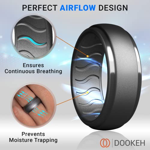 Image of Mens Silicone Wedding Band - Rubber Wedding Rings, Silicone Wedding Band